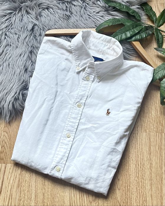 Ralph Lauren oryginał koszula bawełniana cream S markowa