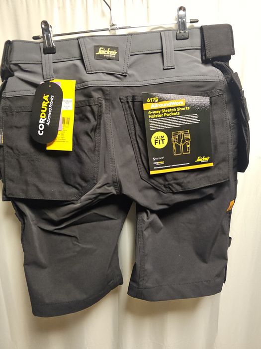 Spodenki robocze Snickers 6175 Slim stretch 50 I  56 i 60 spodnie krótkie
