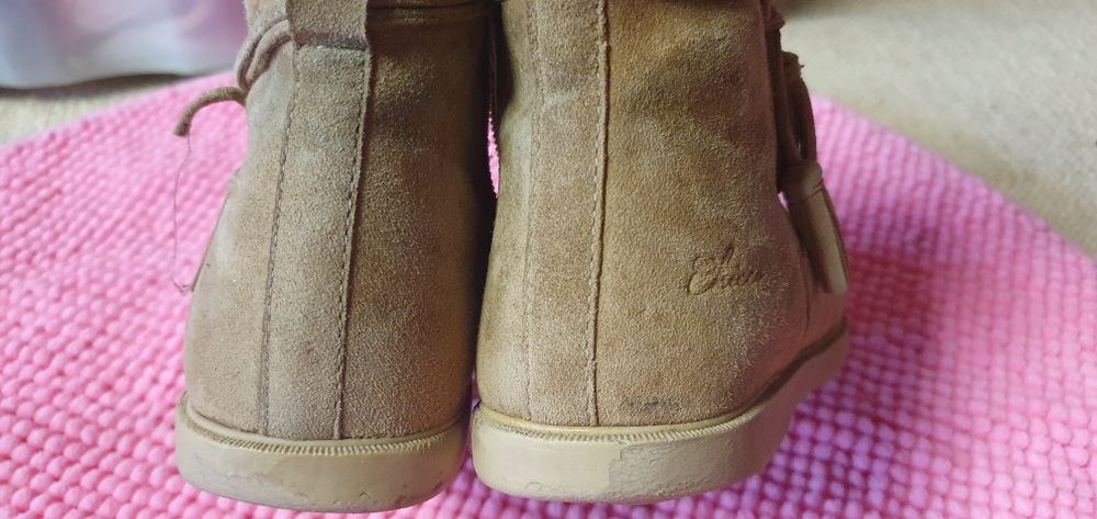 Botas chicco n° 30 tipo camurça beje