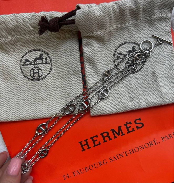 Ланцюжок Hermes Faramdole кольє цепка