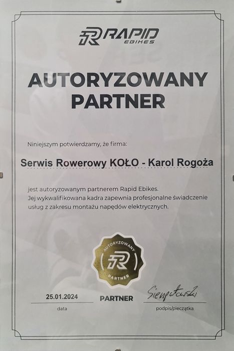 Serwis rowerów elektrycznych / diagnostyka BOSCH YAMAHA SHIMANO SPEED