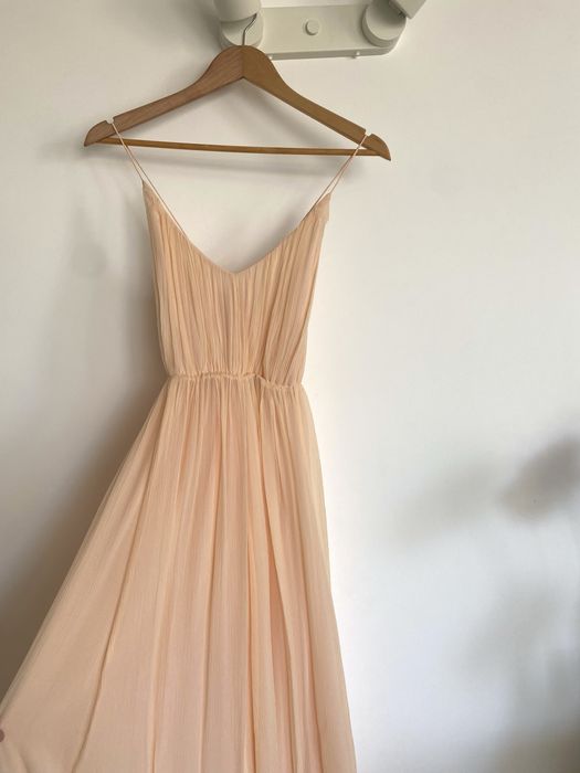 Vestido comprido Mango de seda