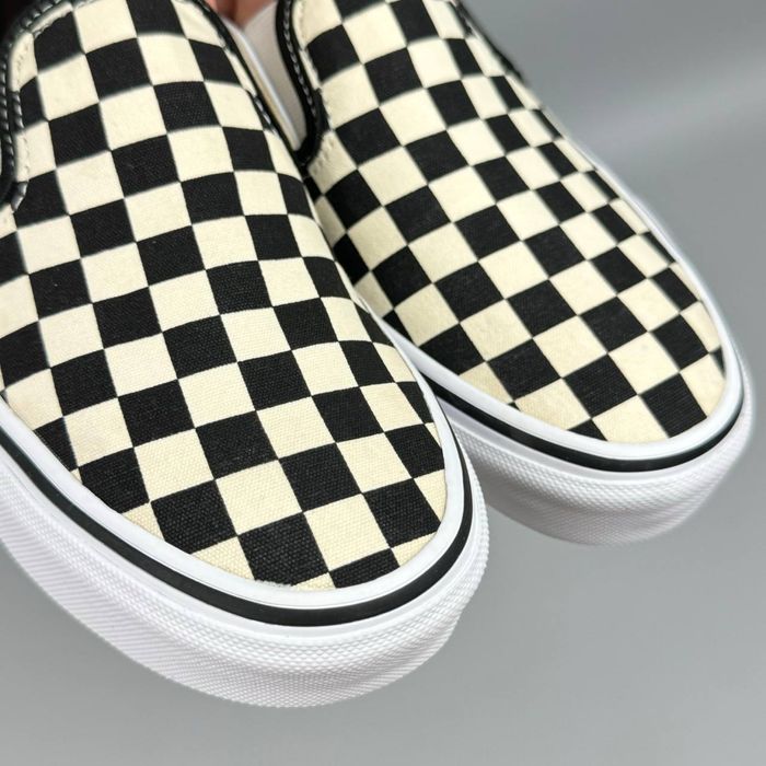 Vans Slip On Check кеди кросівки кеды кроссовки обувь взуття черевики для міста класичні повсякденне універсальні ванс олд скул сліпони клетка