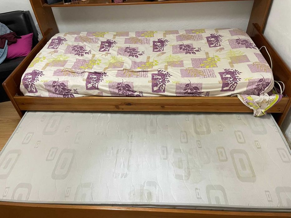 Cama Estúdio com 2 colchões e arrumação