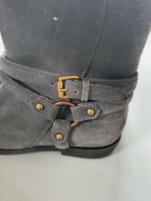 Botki UGG beżowe skóra naturalna