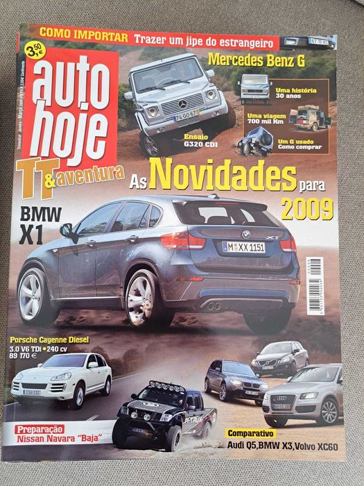 Lote primeiros números Revista AutoHoje TT