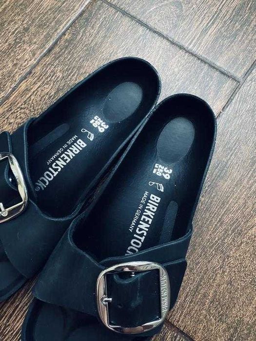 Сланцы birkenstock big buckle leather 36/37/38/ 40/ 41 pp