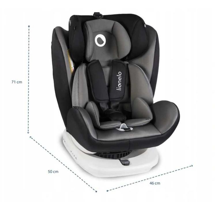 Fotelik Samochodowy Lionelo Bastiaan 0-36kg ISOFIX + BAZA