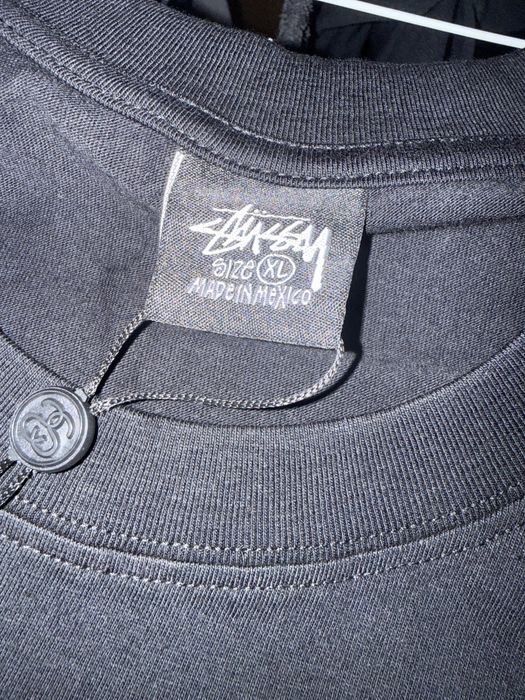 Czarny t-shirt stussy