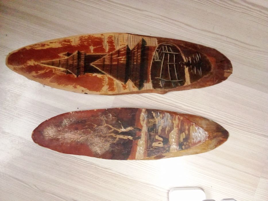 Лот Картины на дереве старинное УССР