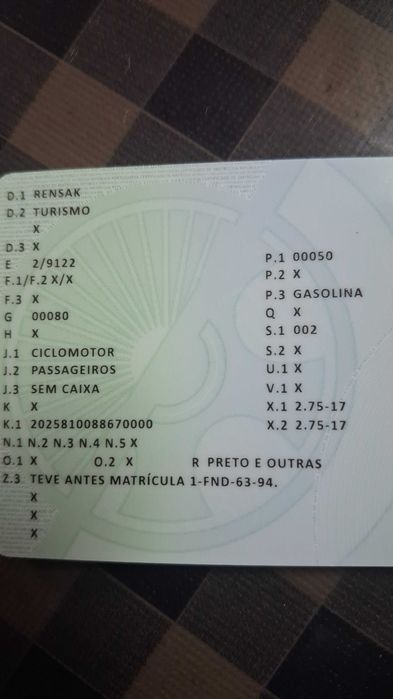 Venda de motorizada casal