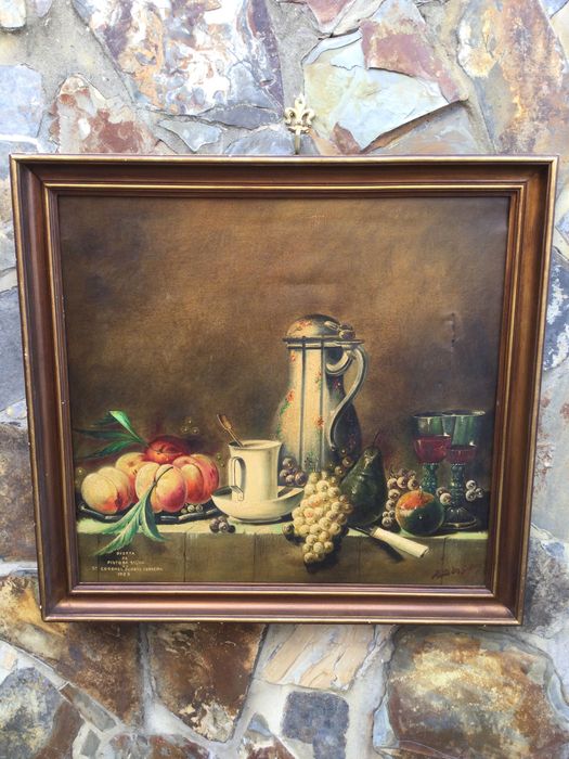 Pintura a óleo Pinto da Silva Assinada 1986 Original