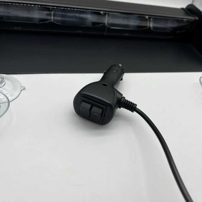 Проблисковий маячок під лобове скло 31см Стробоскоп червоний синій