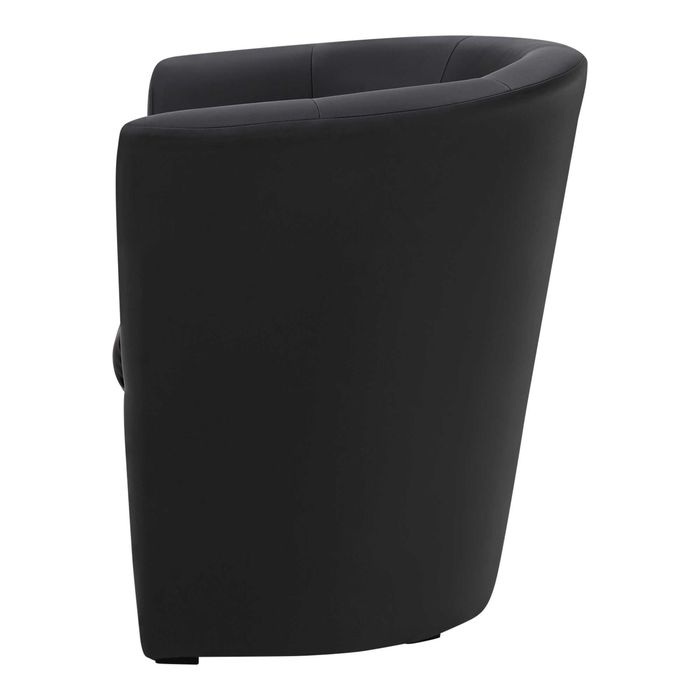Fotel wypoczynkowy czarny FOKS kubełkowy fotelik kubełek