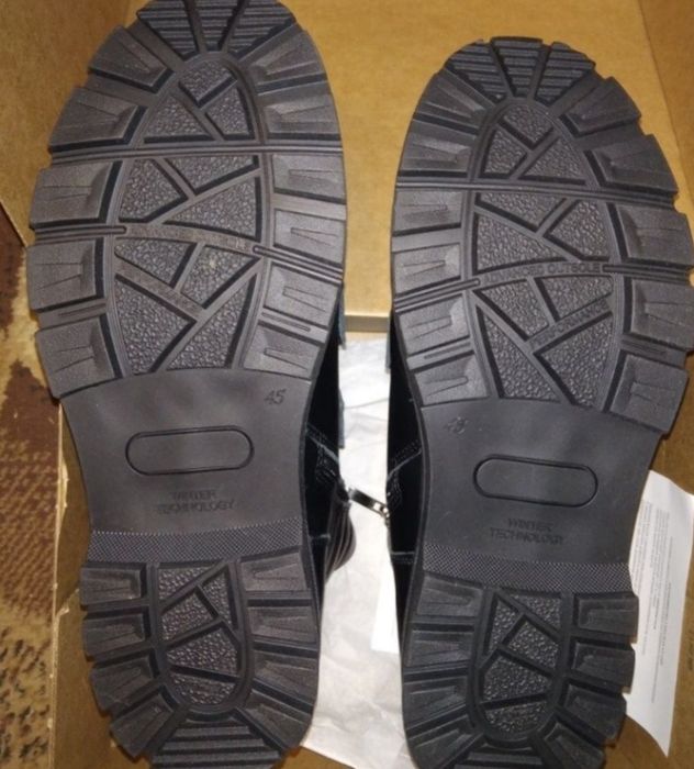 Черевики ортопедичні зимові 45р. шкіряні кожаные ботинки зимние