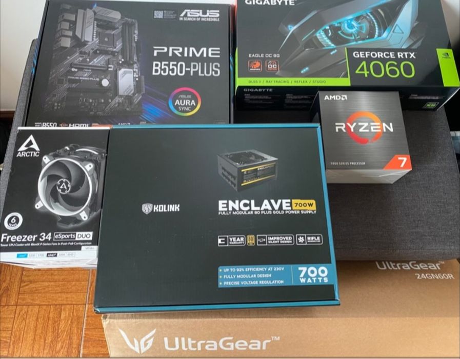 PC Gaming RTX 4060 + Ryzen 7 5700X | 32GB RAM | Monitor 144Hz