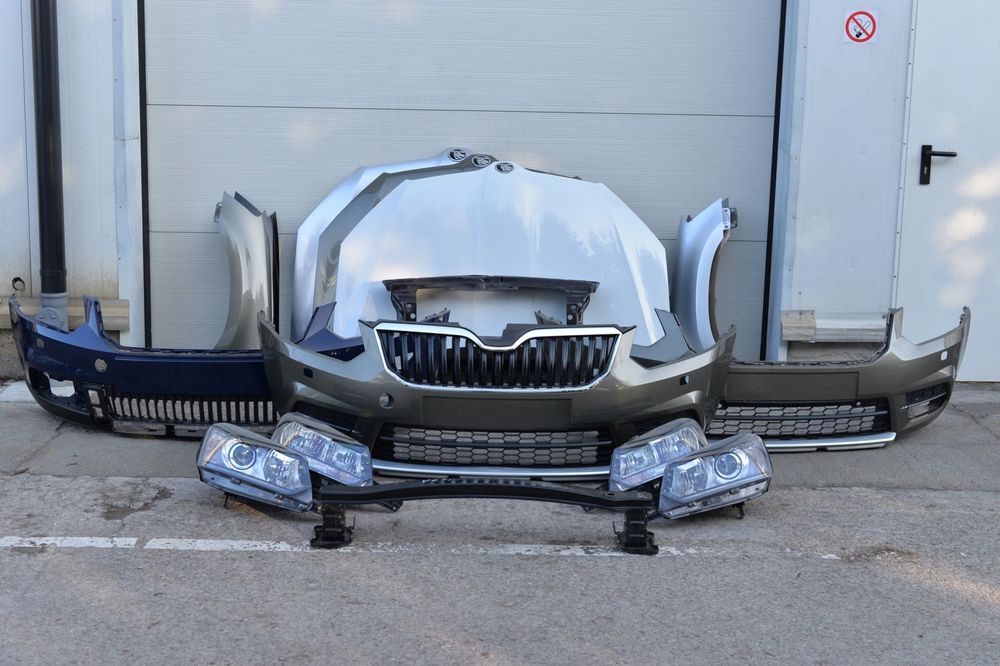 maska zderzak grill błotnik pas lampa h7 xenon belka skoda yeti 12-lift