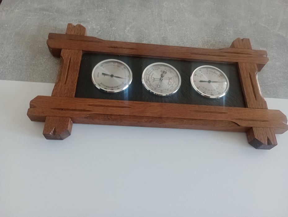 Stary Barometr Stacja Pogody Antyk Zabytek Okazja