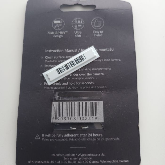 Privacy Slider 3mk zaślepka na kamerę w laptopie