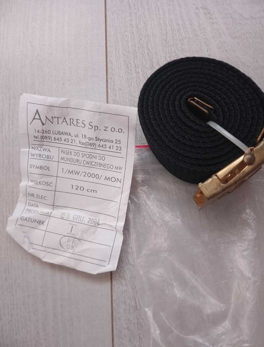 Pasek do spodni do munduru ćwiczebnego MW wz. 1/MW2000/MON szer. 120cm
