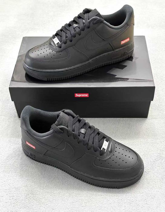 Nike Air Force 1 Low Supreme Black R.45