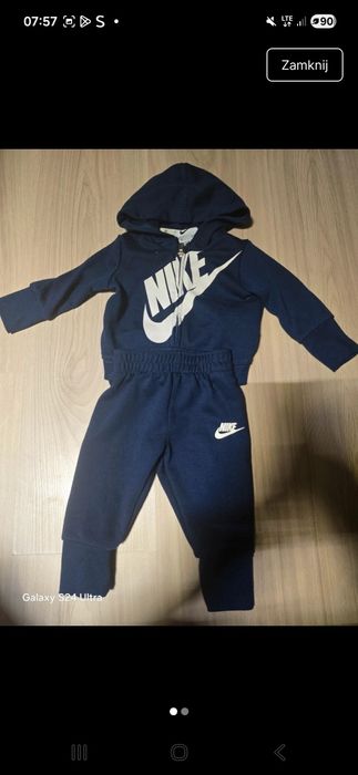 Dres nike 56-62 granatowy komplet spodnie bluza