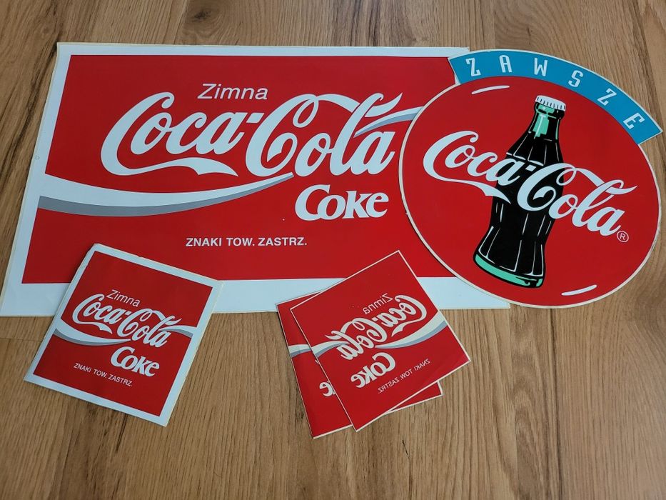 Nalepki Coca-Cola, EB,Fanta - Lata 80/90.