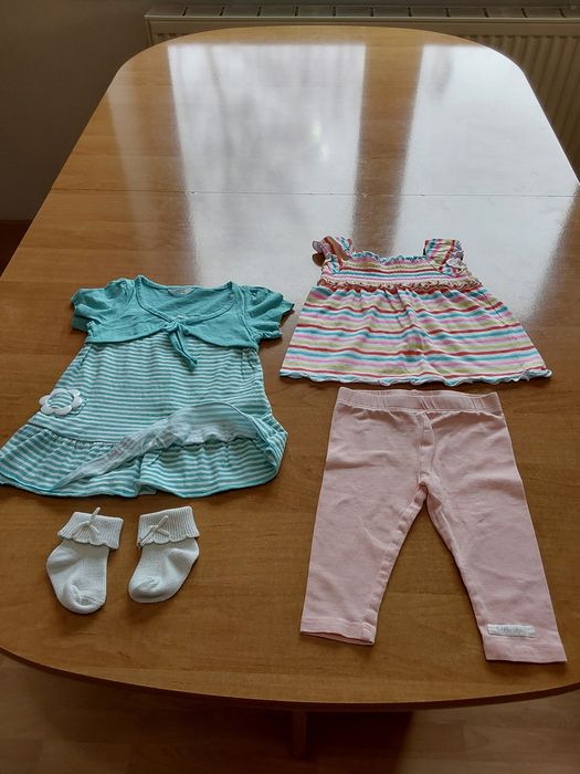 Ubranka letnie dziewczynka 68 idealny stan