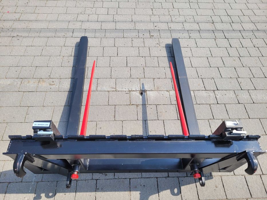 Paleciak/ Widły do palet 120cm do Tura ciągnika Euroramka SMS Mailleux