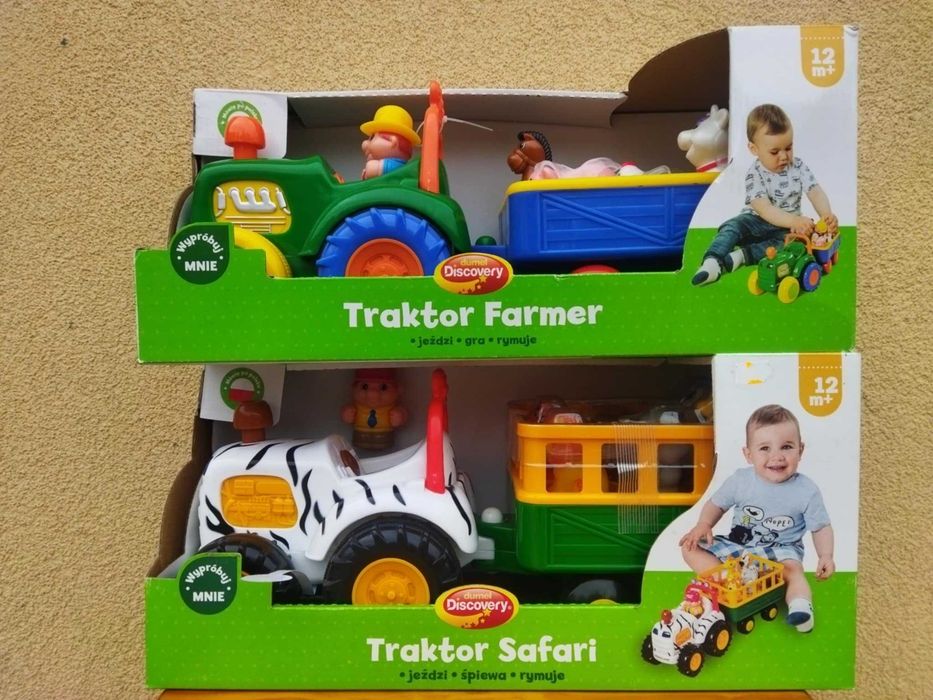 Dumel Traktor Safari jeździ figurki ZOO muzyka