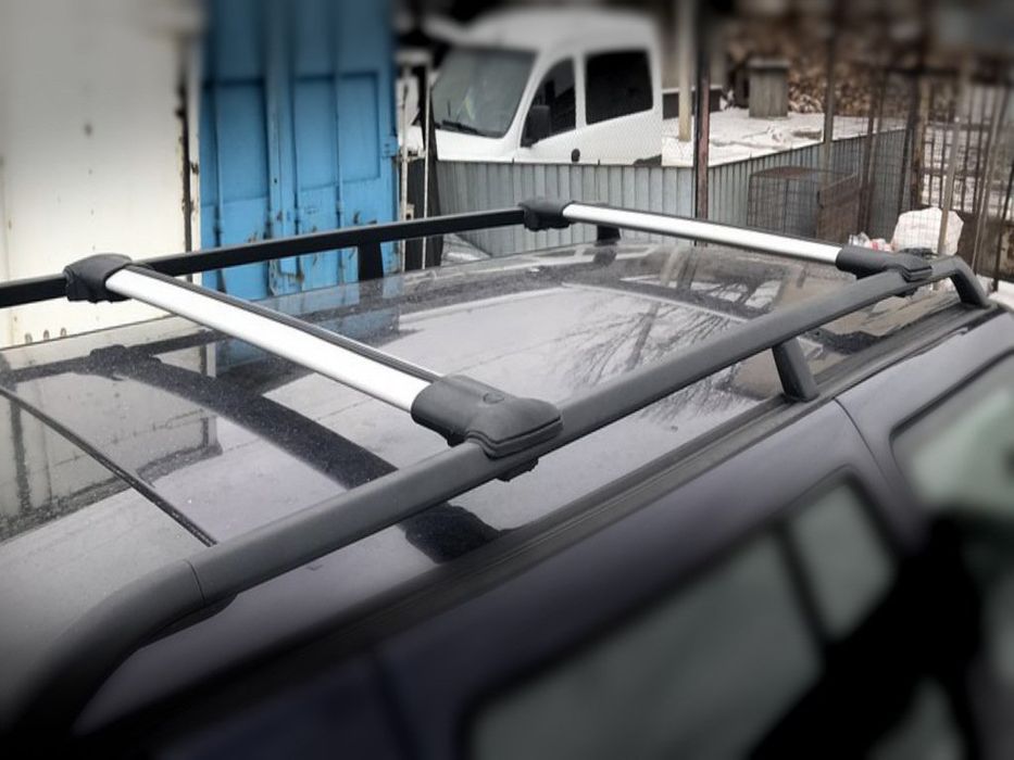 Перемички на звичайні рейлінги без ключа Can V1 2 шт. до 138 см, Чорні