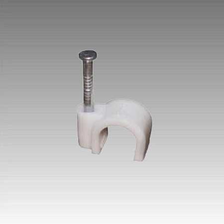 Кабельна кліпса кругла 5мм 6мм 7 мм (упаковка - 100 шт)