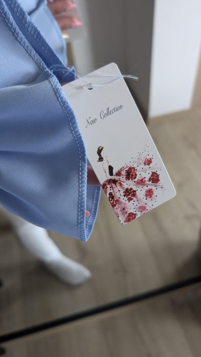 Bluzka hiszpanka baby blue