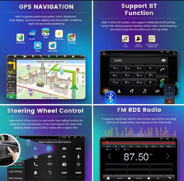 Radio android qe 2/32GB  para Ford