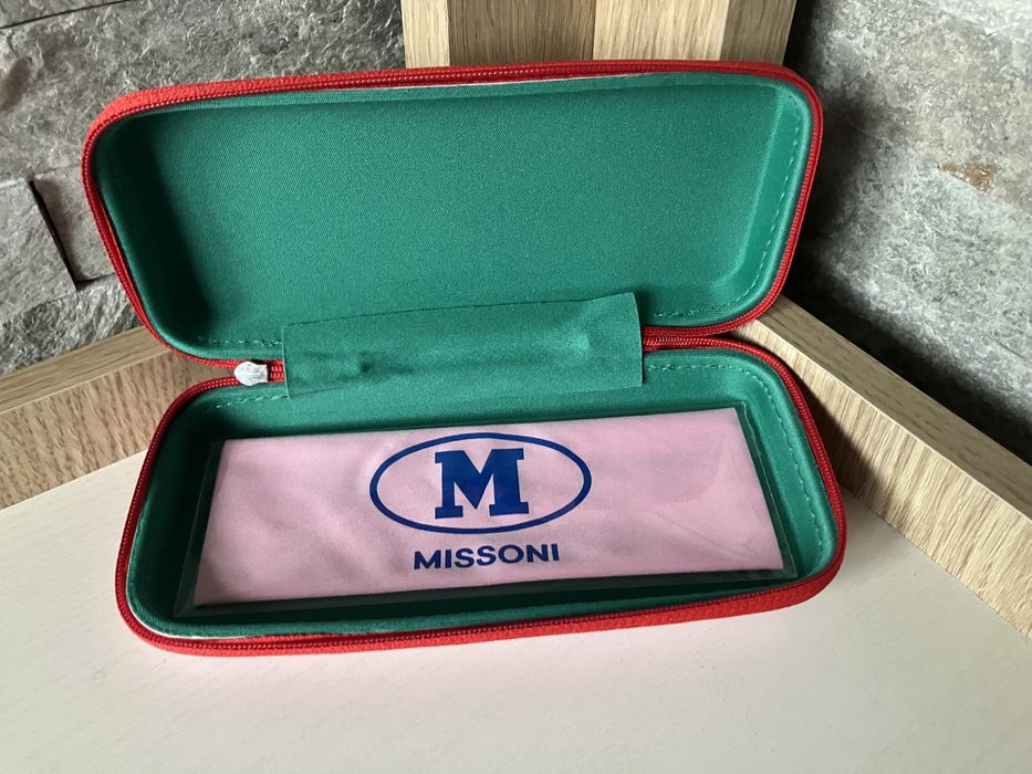 Etui do okularow Missoni, różowe, prezent