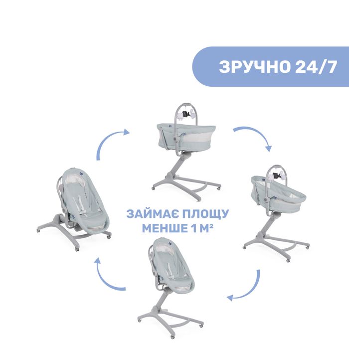 Ліжечко-стільчик Chicco Baby Hug Air 4 в 1