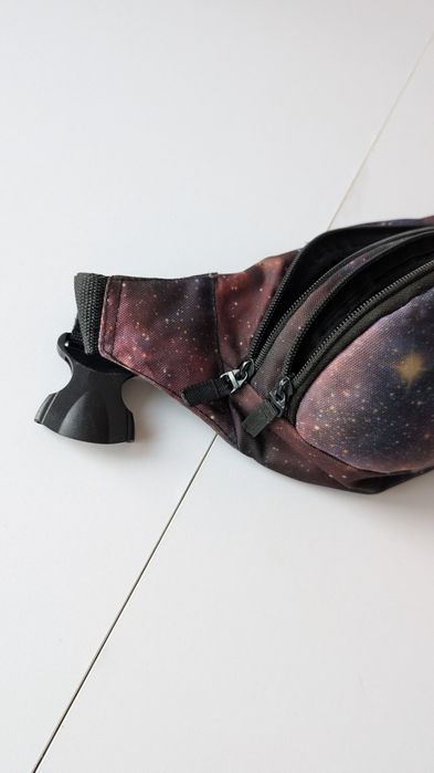 Сумка на пояс, сумка бананка з космічним  принтом