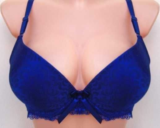 Biweier / biustonosz granatowy 85B koronka  z delikatnym push-up