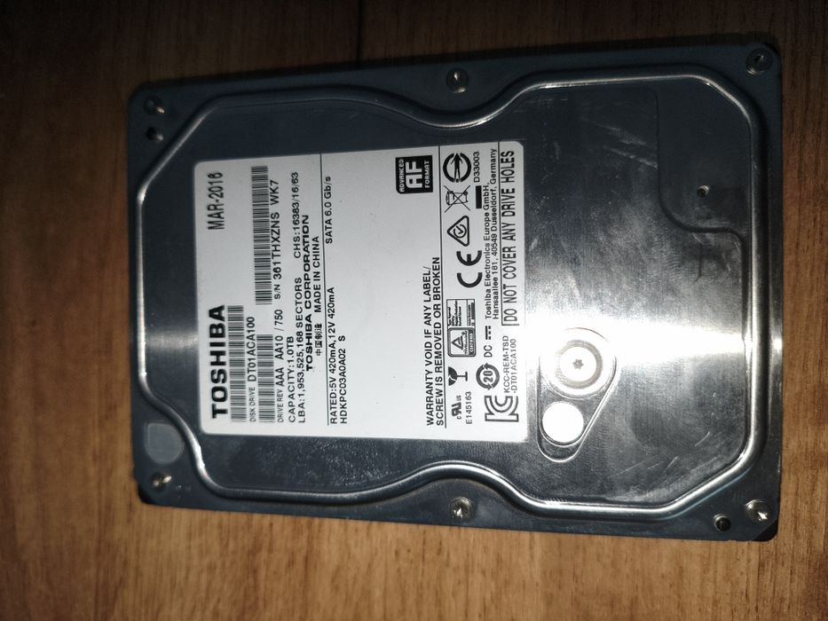 hdd toshiba 1tb - купити комплектуючі для ПК - Ціна на OLX.ua