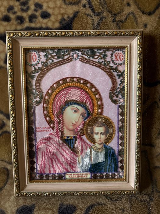 Ікона вишита бісером