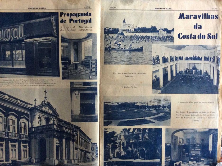 Diário da manhã, 1932. Número dedicado  às  Maravilhas da Costa do Sol