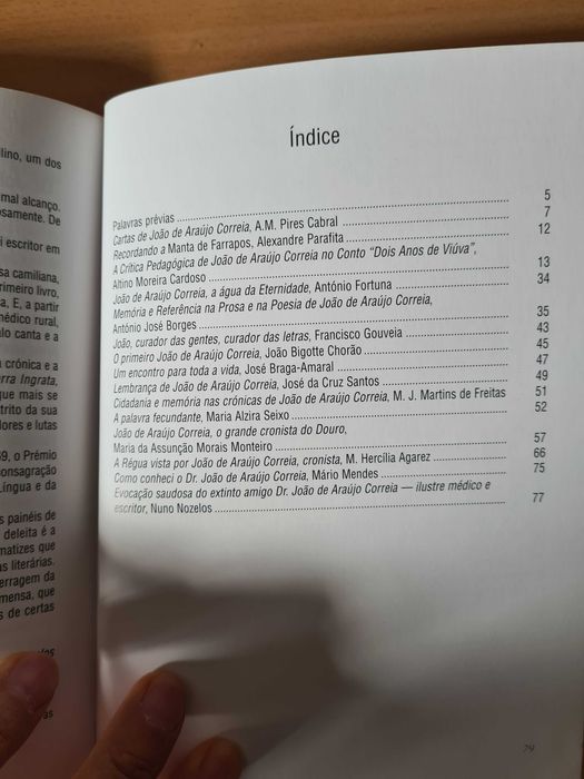 Livro "In Memoriam de João Araújo Correia" de A. M. Pires Cabral