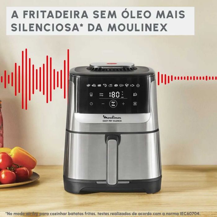 Air Fryer Moulinex Easy Fry Silence XL Coal [5L] [NOVA]
