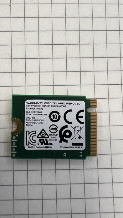 SSD 512GB NVMe PCIe M.2 Gen3x4