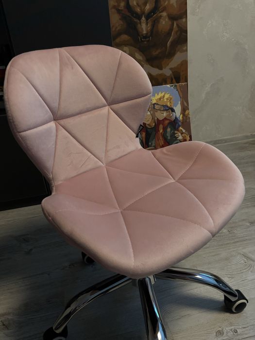 Кресло на колесах Bonro B-531 велюр рожеве