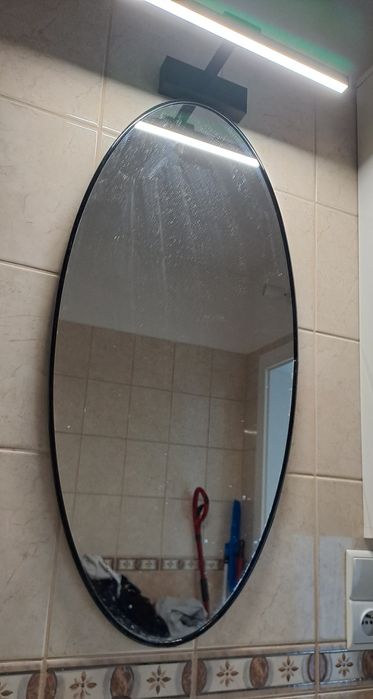 Lustro owal 84 x 40 cm owalne