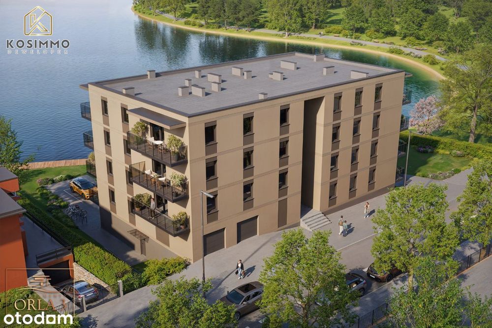 M10 APARTAMENTY Orla 3, Centrum, 3 pokoje, 1 piętro, widok na jezioro