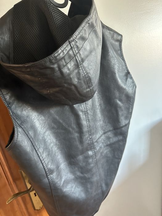 Colete cabedal motard