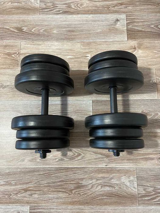 Гантелі розбірні композитні 2 х 20 кг разборные гантели 2 по 20 кг
