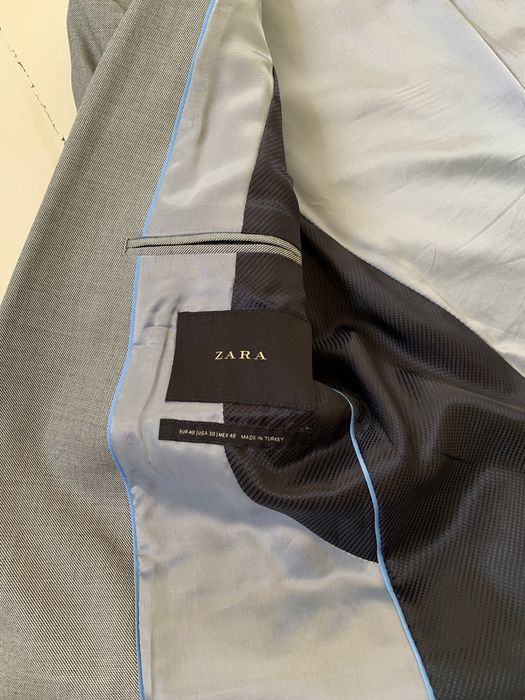 Zara текстурированный пиджак мужской размер EUR 48
